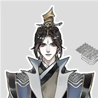 a stern looking guy with spiky blue clothes