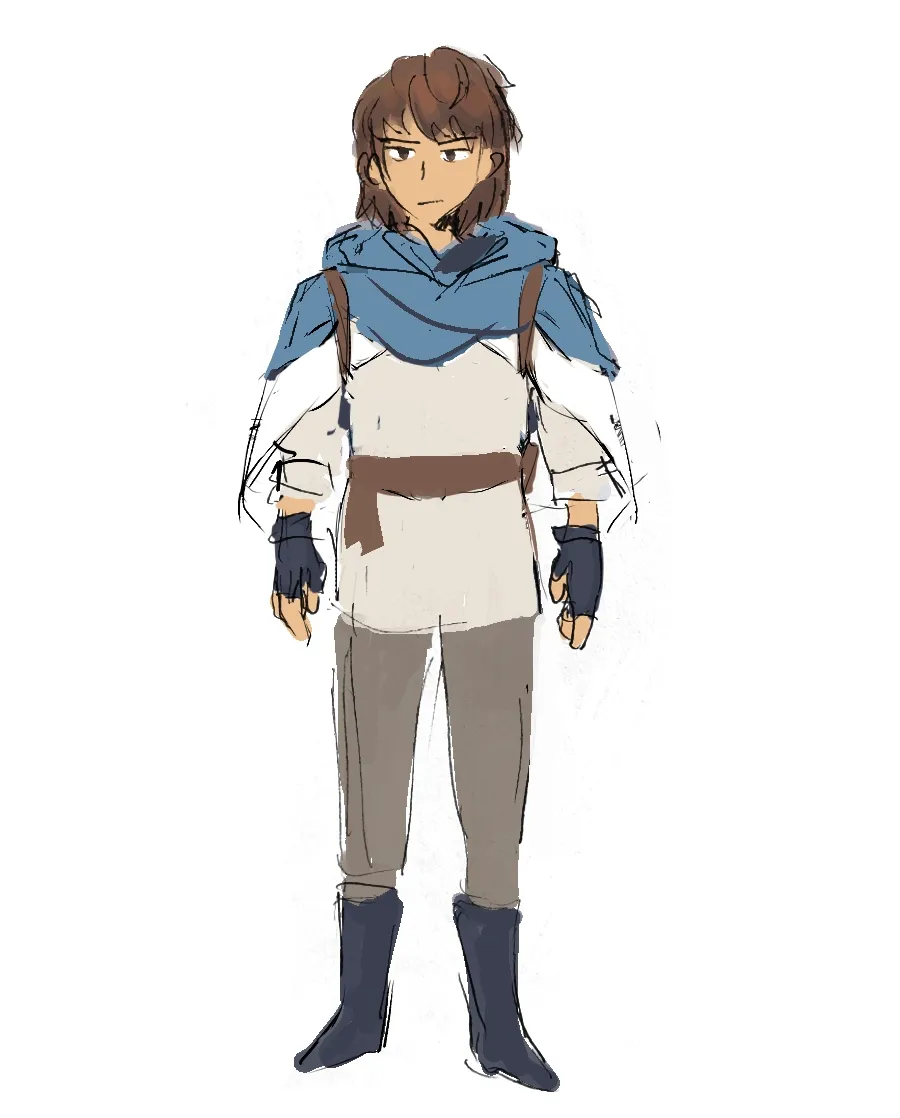 a serious man with big scarves around his shoulders