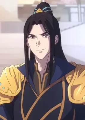 A guy with a smirk and huge gold epaulettes