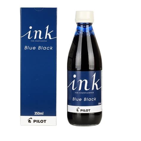 bottle of ink that looks about the size of a small bottle of water